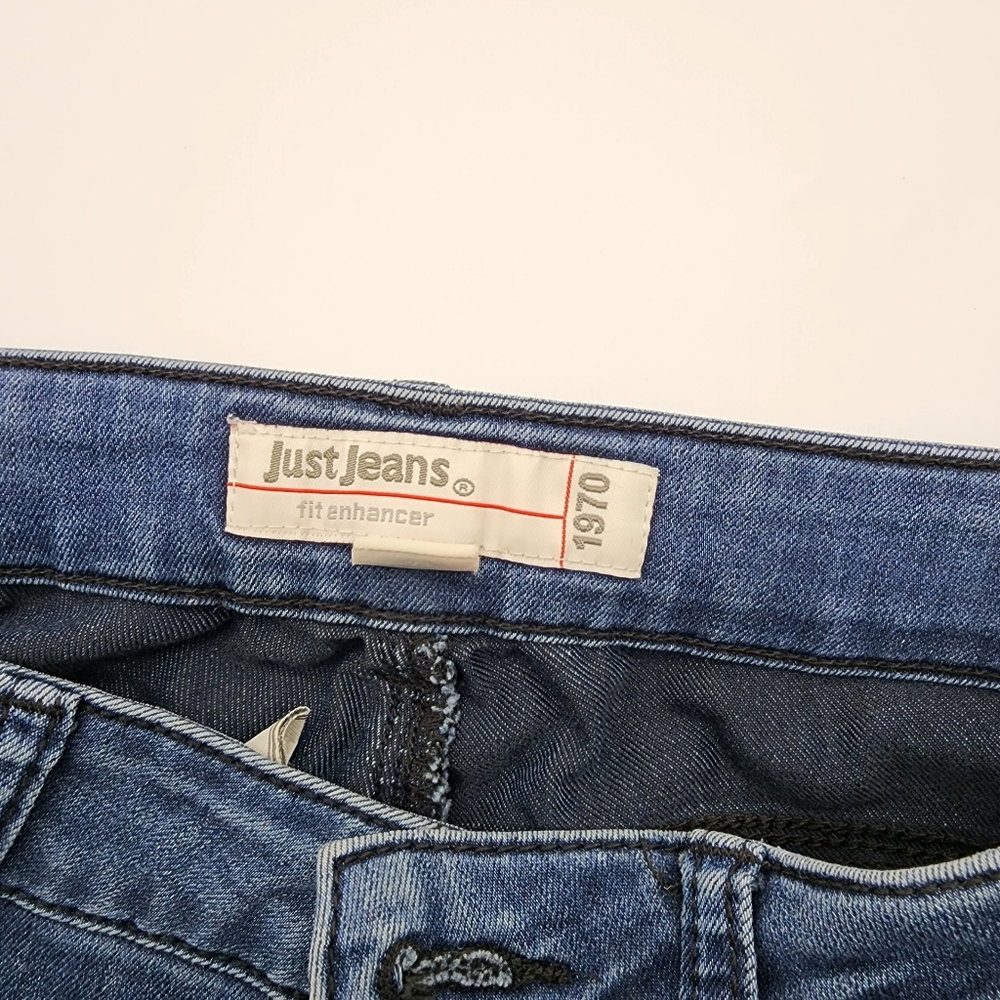 Womens 11 Just Jeans Fit Enhancer Blue Straight Leg Jeans - Picture 3 of 16